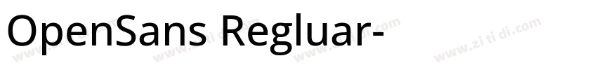 OpenSans Regluar字体转换